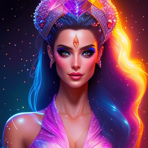 sugary-deer463: A female ice sorceress in a long flowing dress looks ...