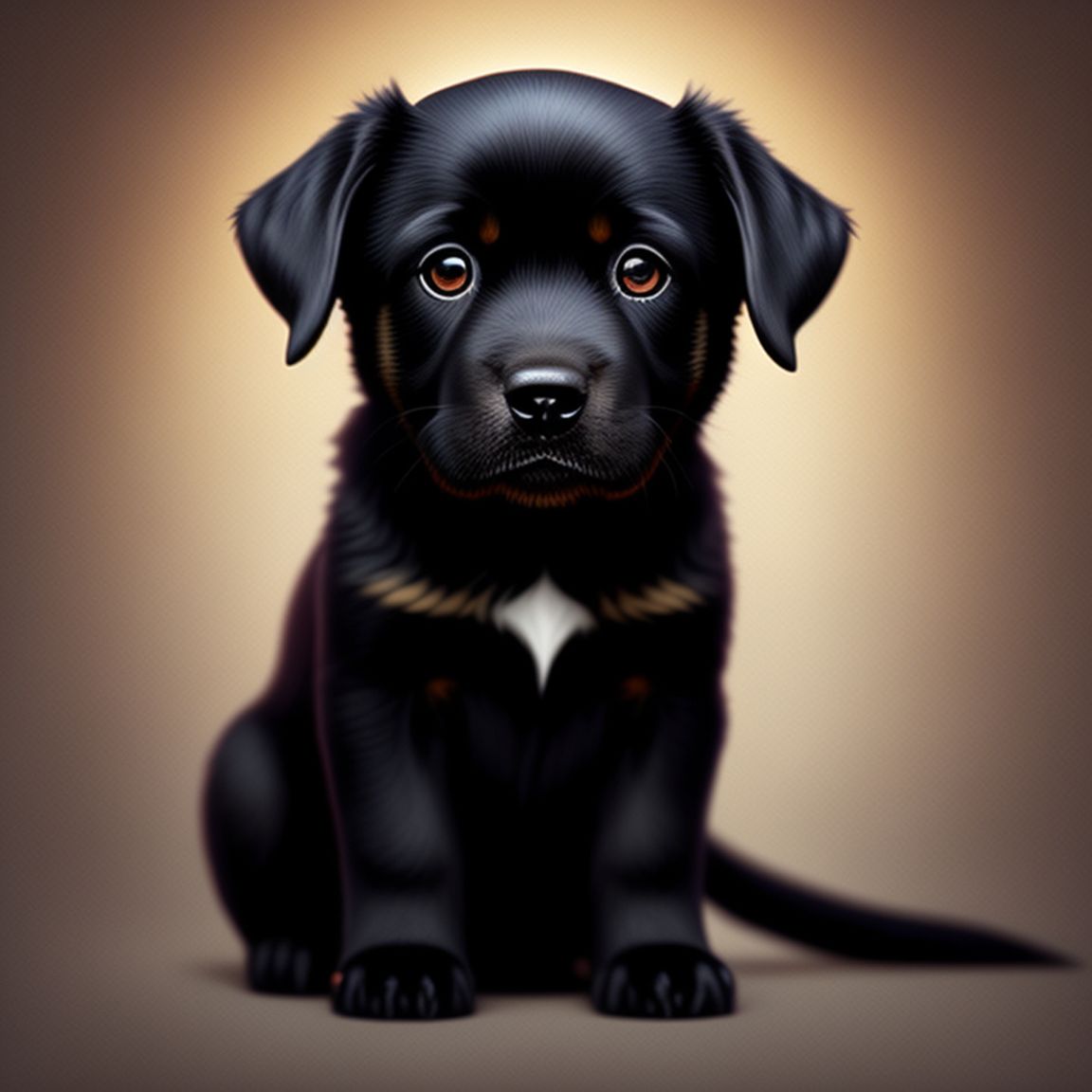 red coyote546 full body black labrador brown eyes white chest