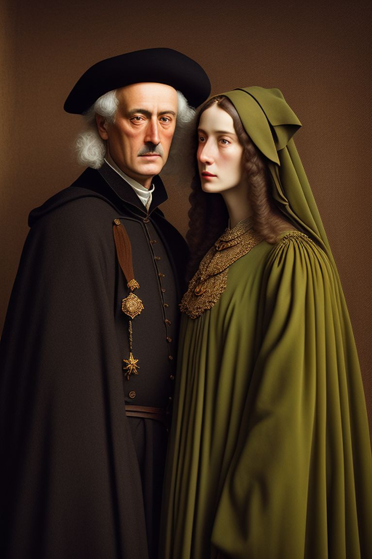 Giovanni Arnolfini And His Bride Detail