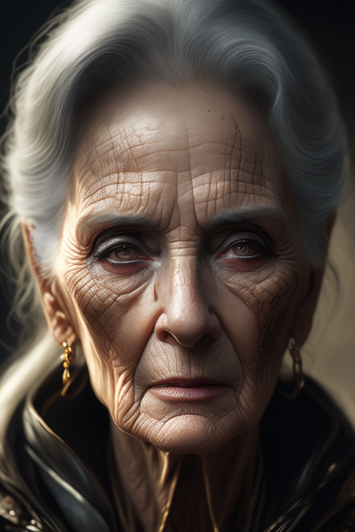 bira-AI-art: beautiful and wonderful very old woman, the most beautiful ...