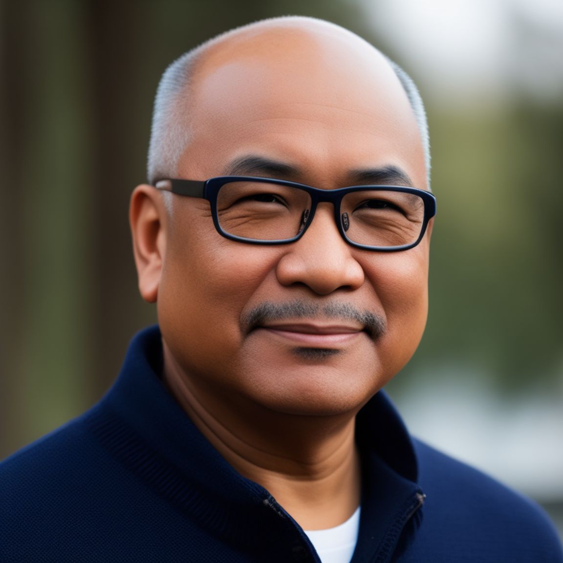 Half Black Half Chinese Man