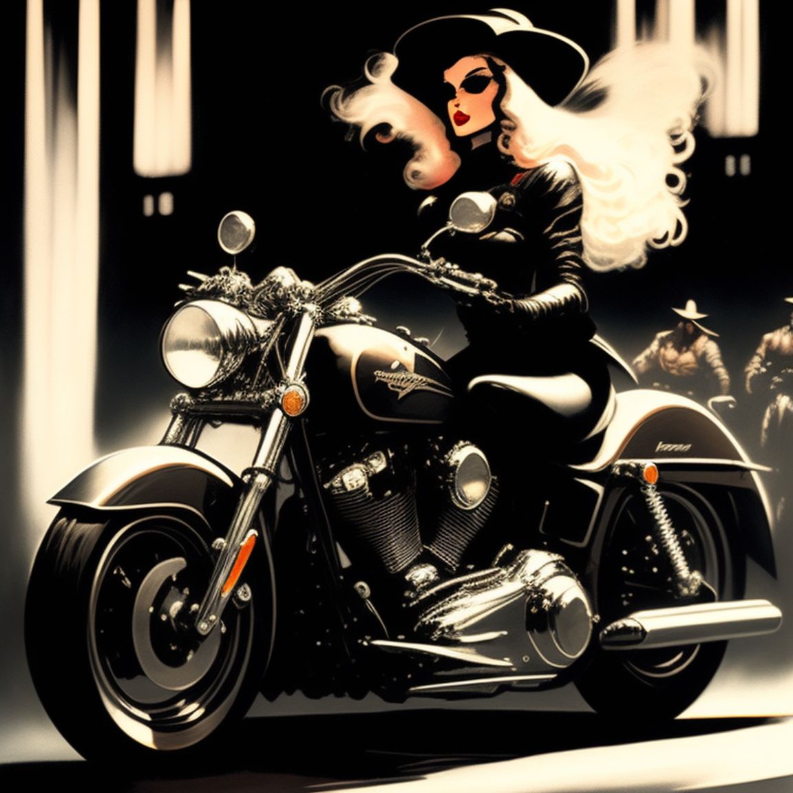 Girl riding harley clearance davidson