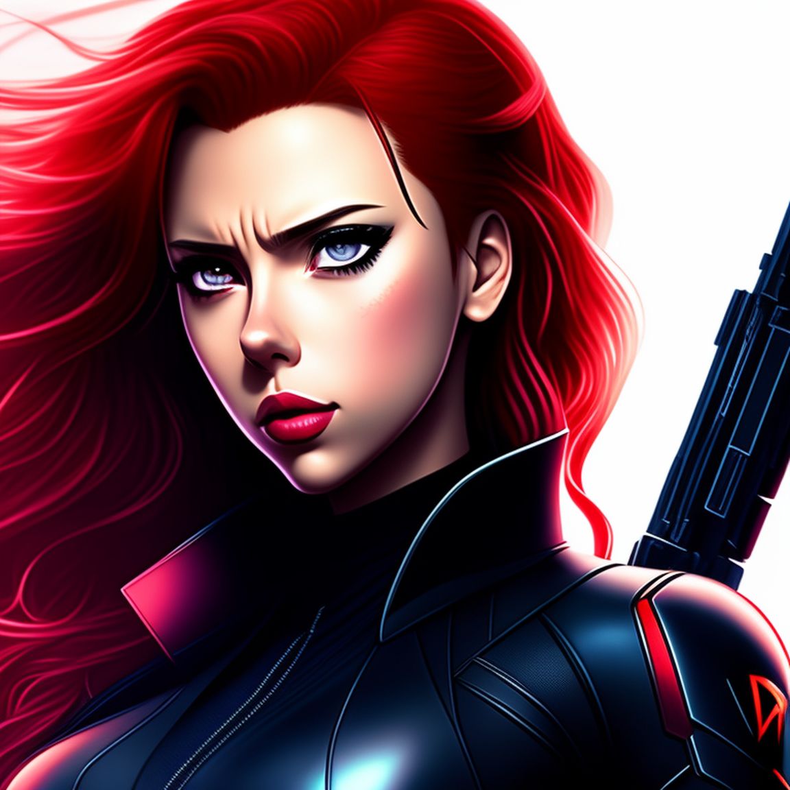 totes: anime Scarlett Johansson as Black Widow