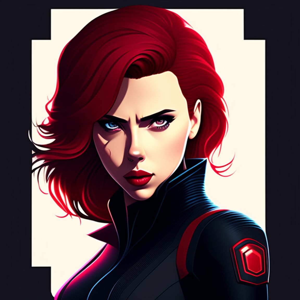 totes: anime scarlett johansson as black widow