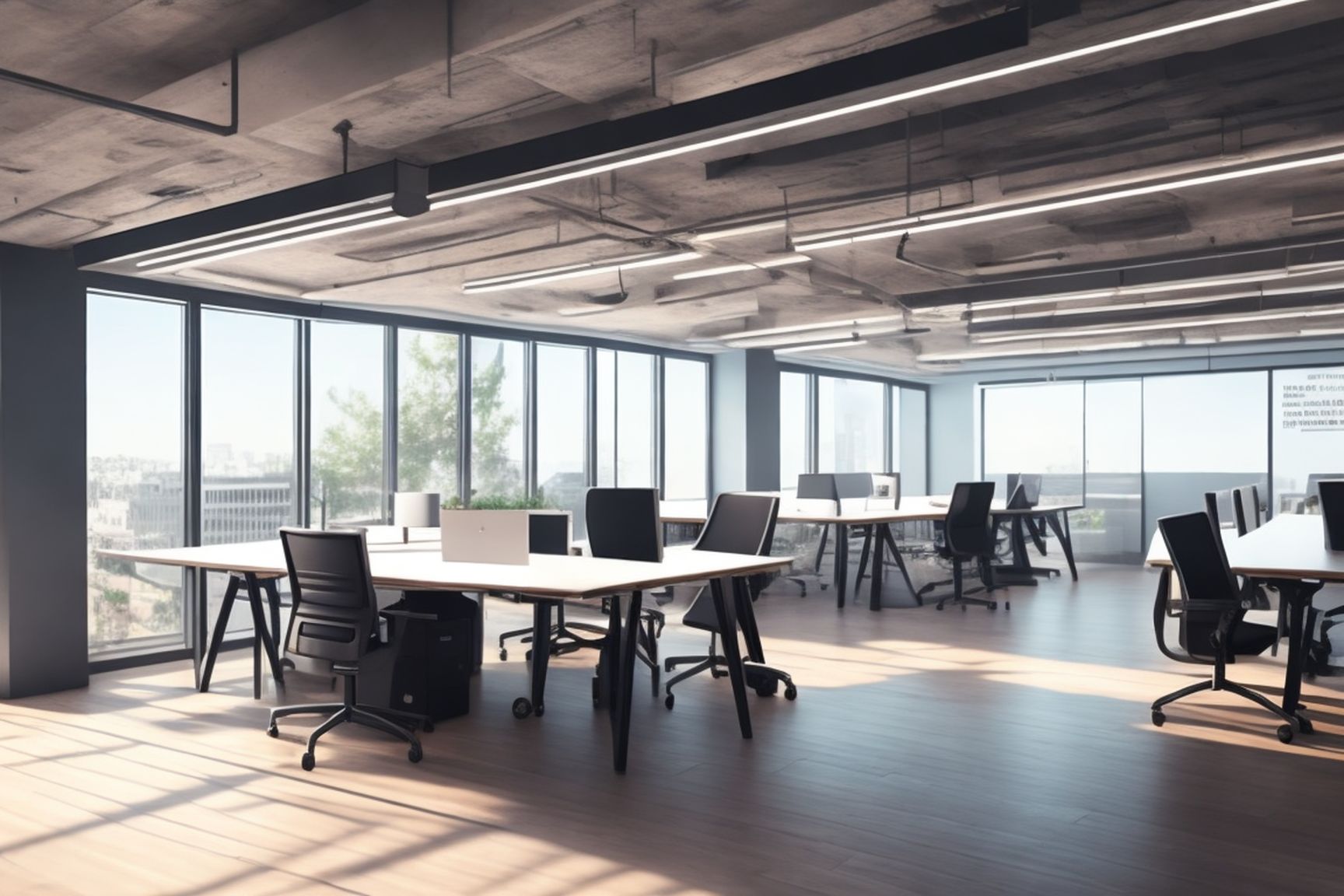 wide-ibex987: modern co-working space , office