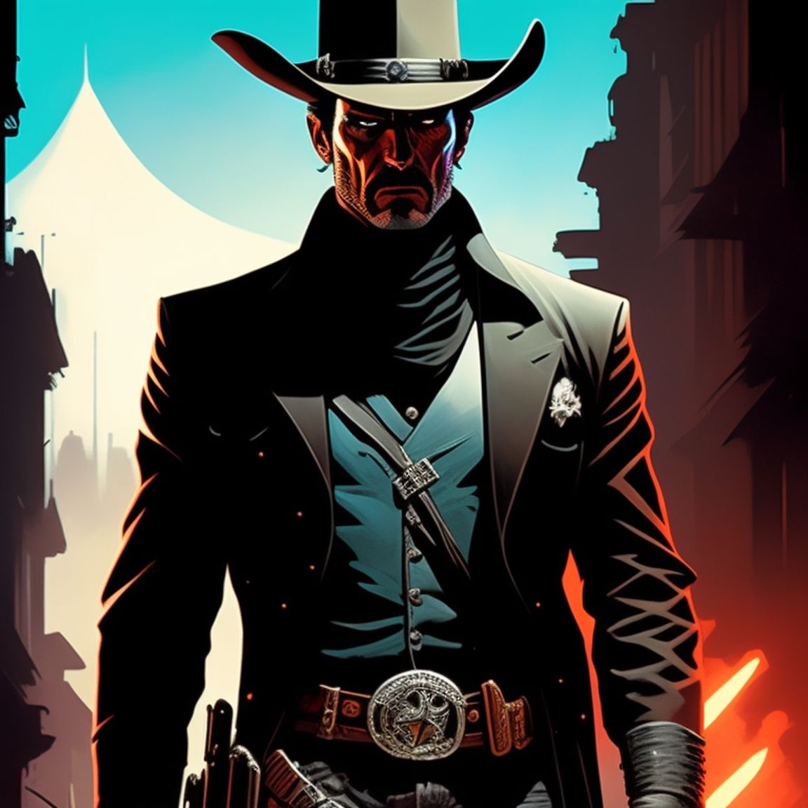 Western Outlaw Art