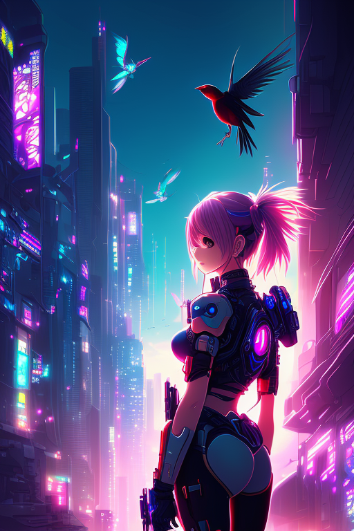 Dive into a futuristic cyberpunk cityscape in this captivating 4K anime  wallpaper 26481314 Stock Photo at Vecteezy