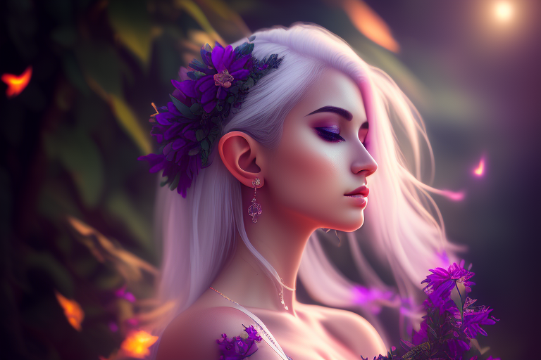 Lanxhi Beautiful Meditating Female Elf Mesmerizing Ultra Realistic In A Beautiful Scenery