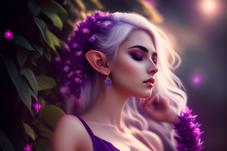 Lanxhi Beautiful Meditating Female Elf Mesmerizing Ultra Realistic In A Beautiful Scenery