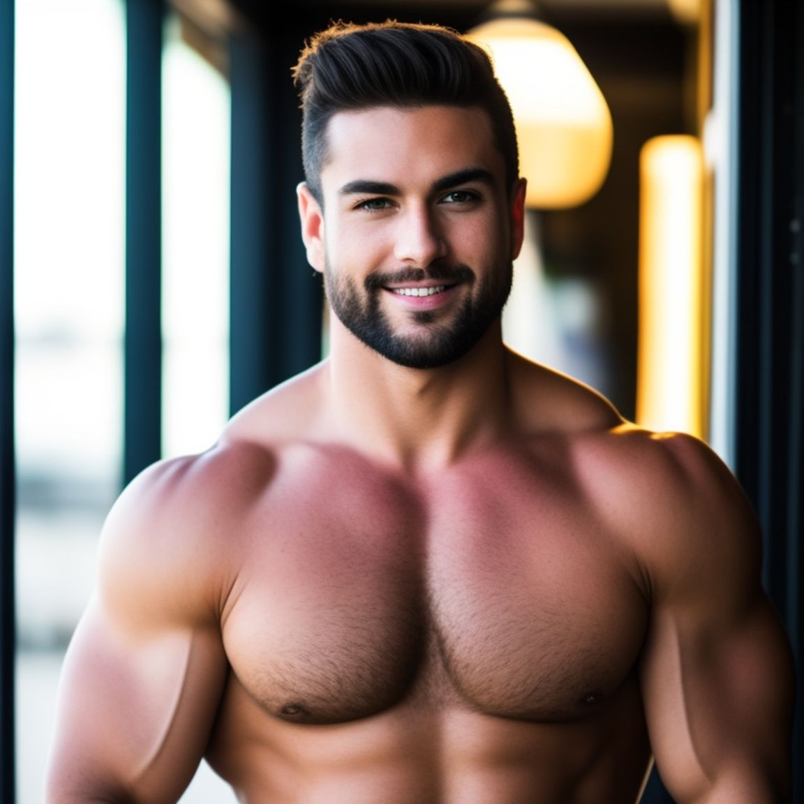 rapidstork63 Professional photo of a muscle handsome man in front of