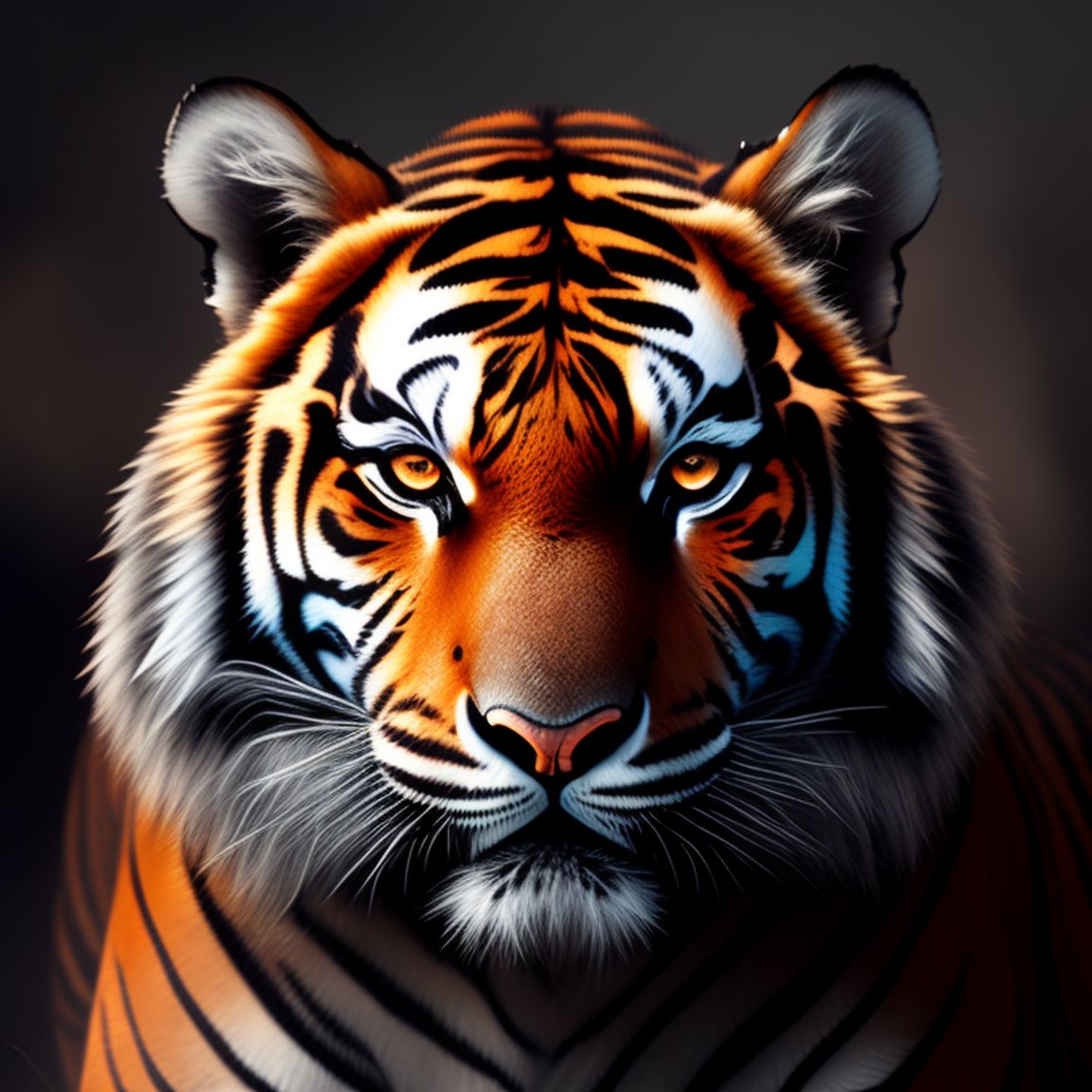 colorful tiger face wallpaper