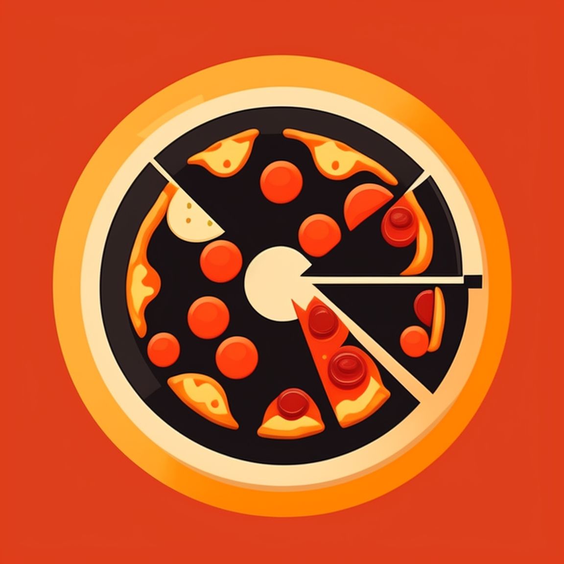 validbadger176 Pizza logo vector flat