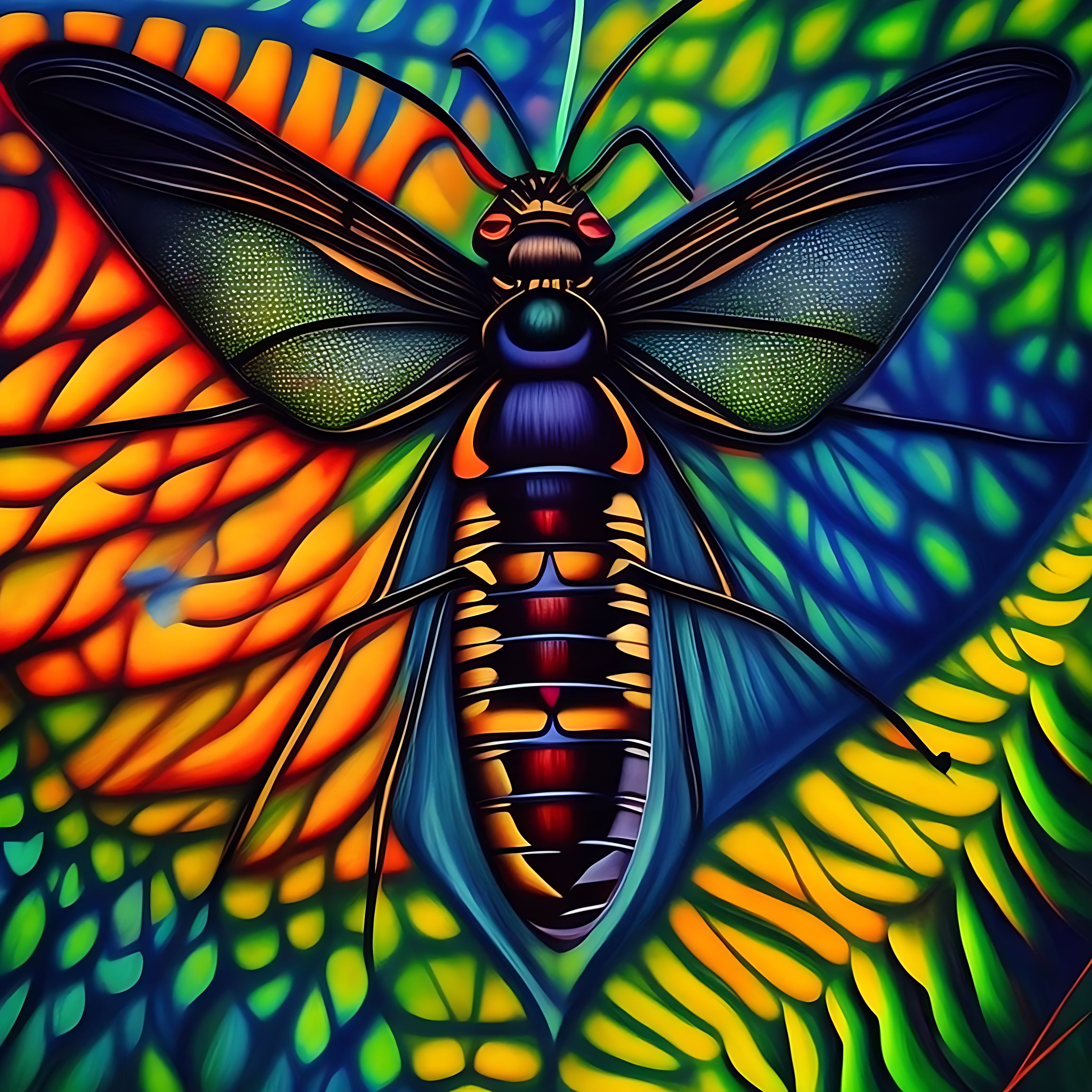 worldlycrow60 an abstract interpretation of a cow from the eyes of a