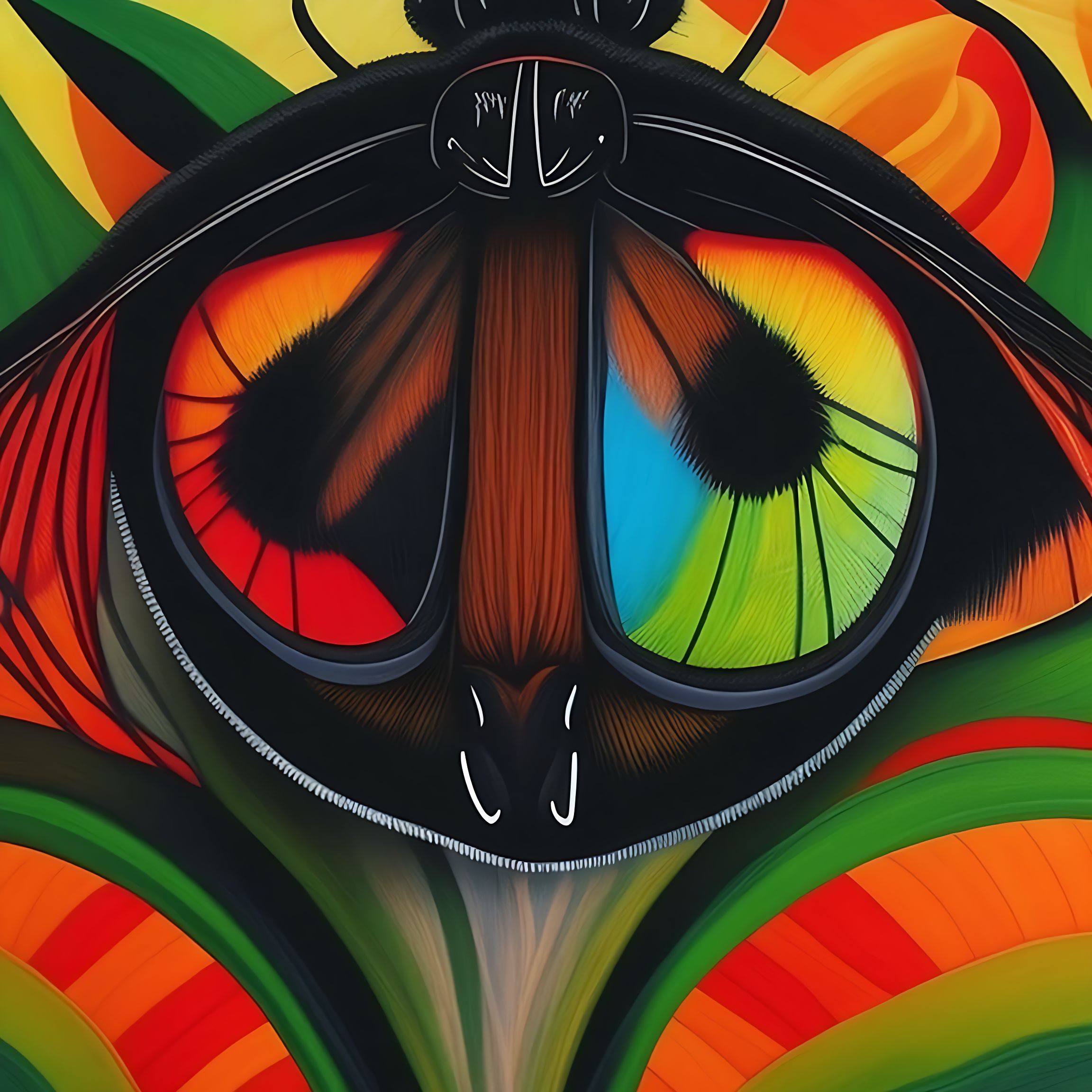 worldlycrow60 an abstract interpretation of a cow from the eyes of a