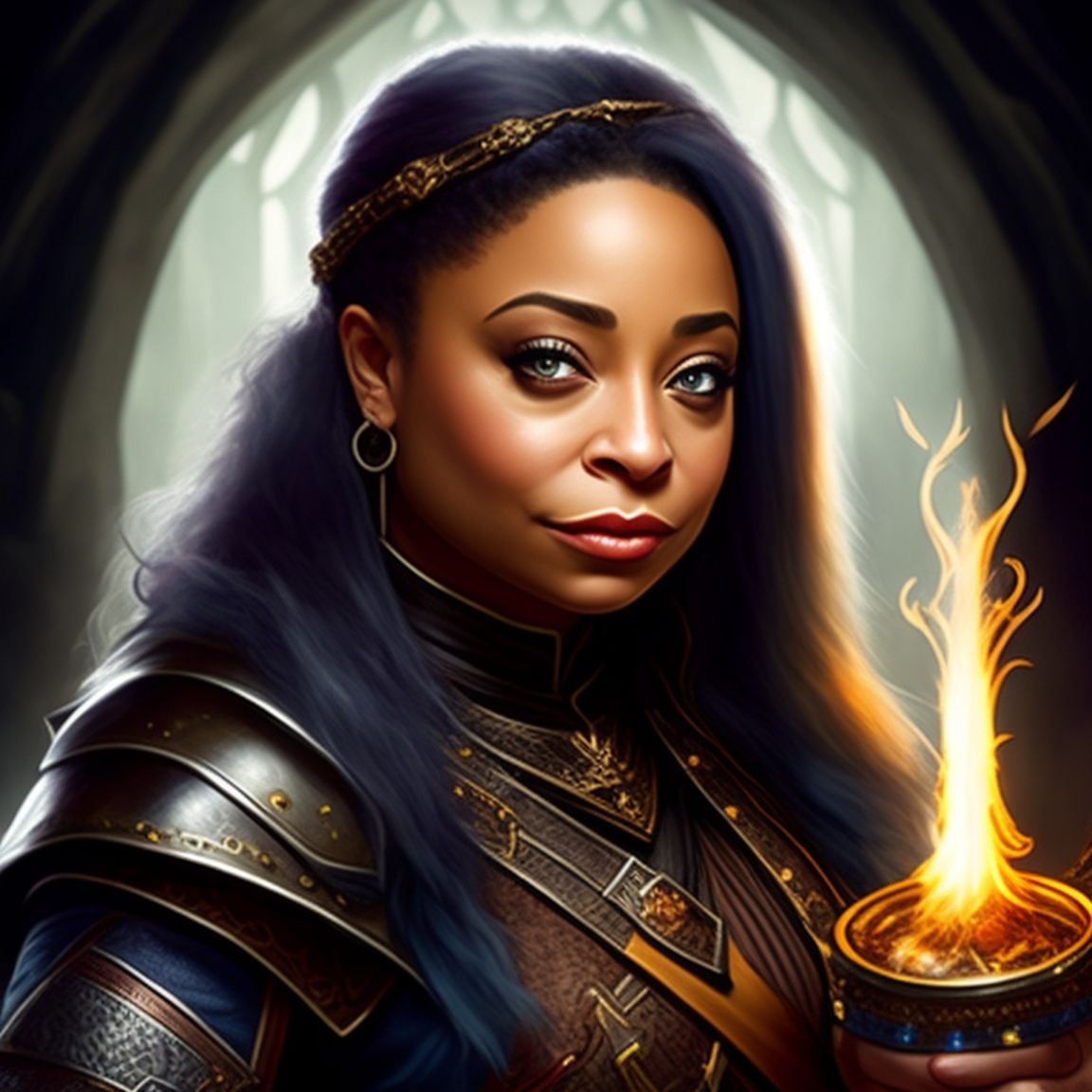 oblong-shark13: Raven Symone as a cleric from Dungeons and Dragons