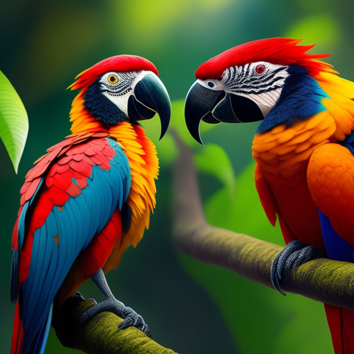 Amazon Forest Birds Wallpaper