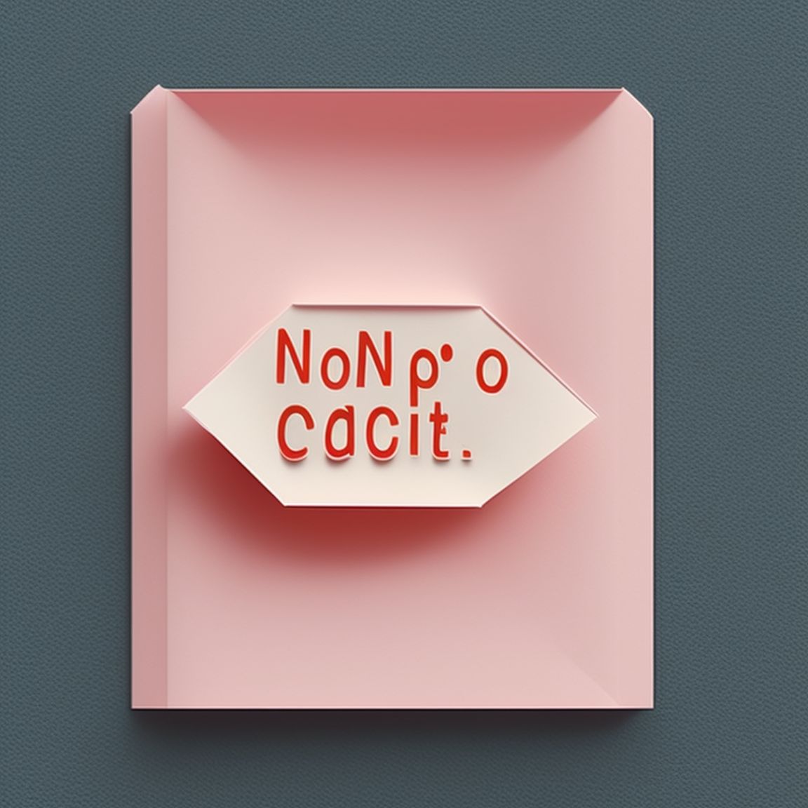 Cute, Miniature, 3D, Paper folding, Create a "no cars allowed" sign like a no entry sign in english. With the text "No Cars Allowed", 3d render, Minimalistic, Smooth edges, Realistic details, Octane render, Close up, Depth of field, Middle shot, pastel pink background, high definition quality, Sigma lens, 8k, Origami