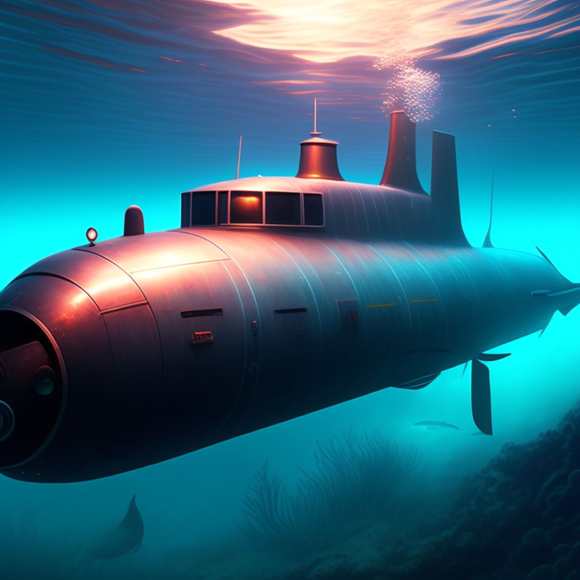 submarine underwater missile