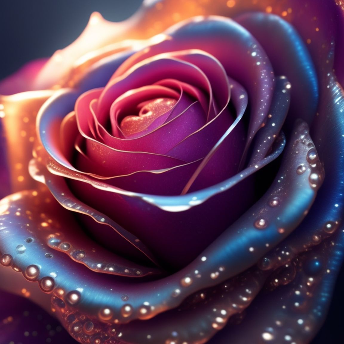 moral-turtle525: A rose, amazingly fluid, detailed, 3d fractals, light ...