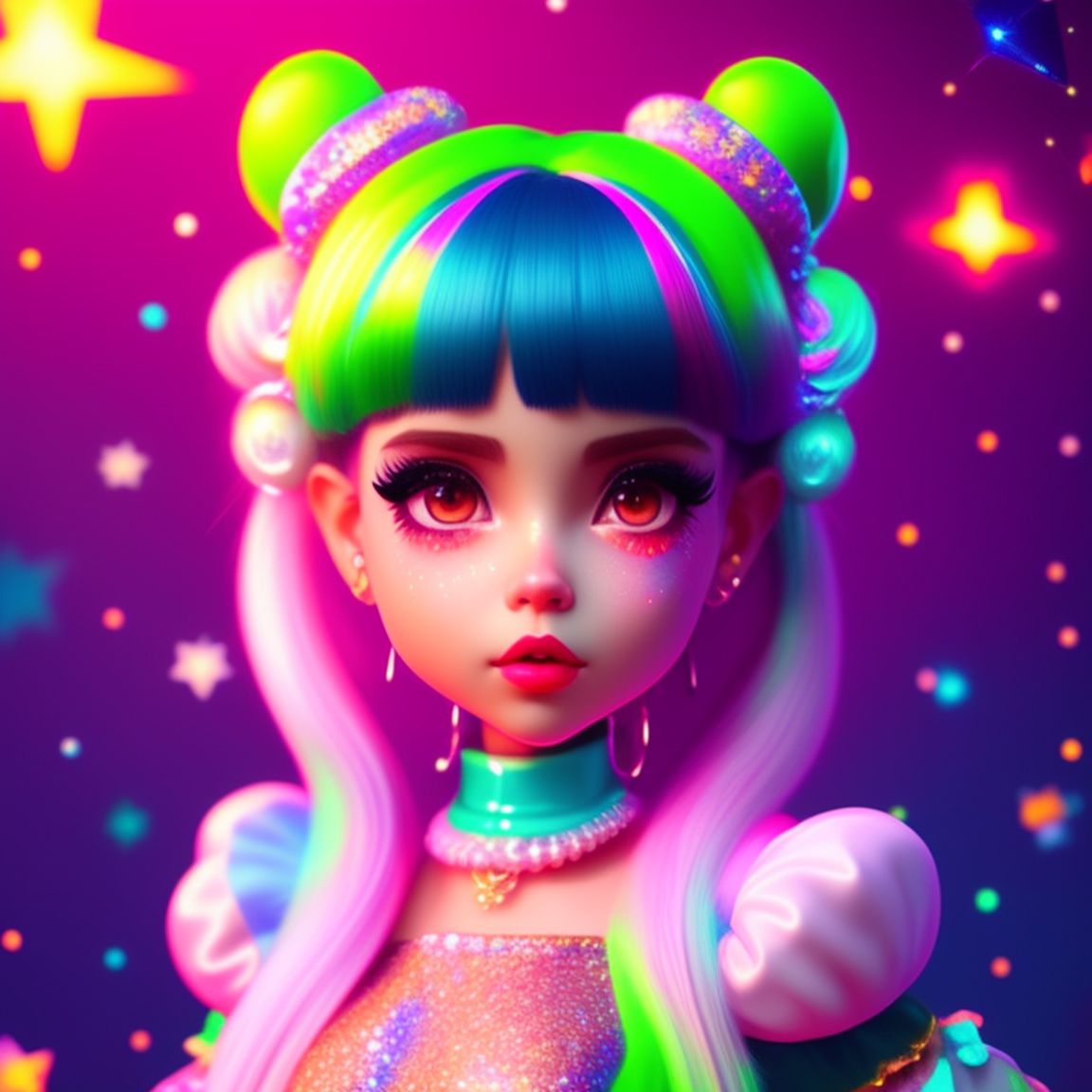 Gachabridwolf15: melanie martinez , 3d anime Concept art