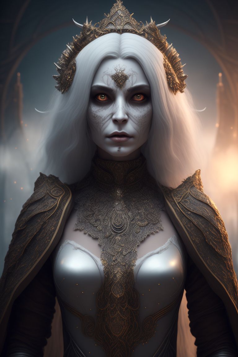 twin-narwhal384: undead female lich, octane, render,jewl in head,bad ...