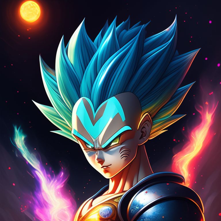 ArtStation - Vegeta super saiyan blue