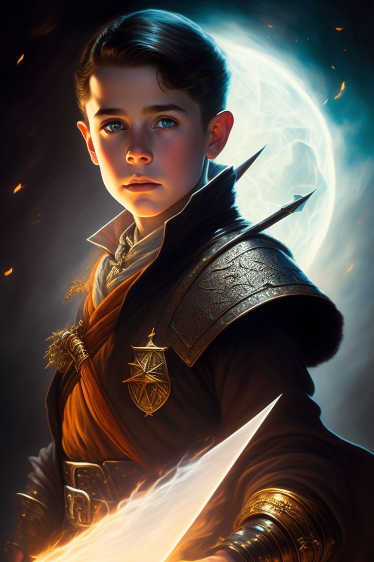 fantasy young wizard art