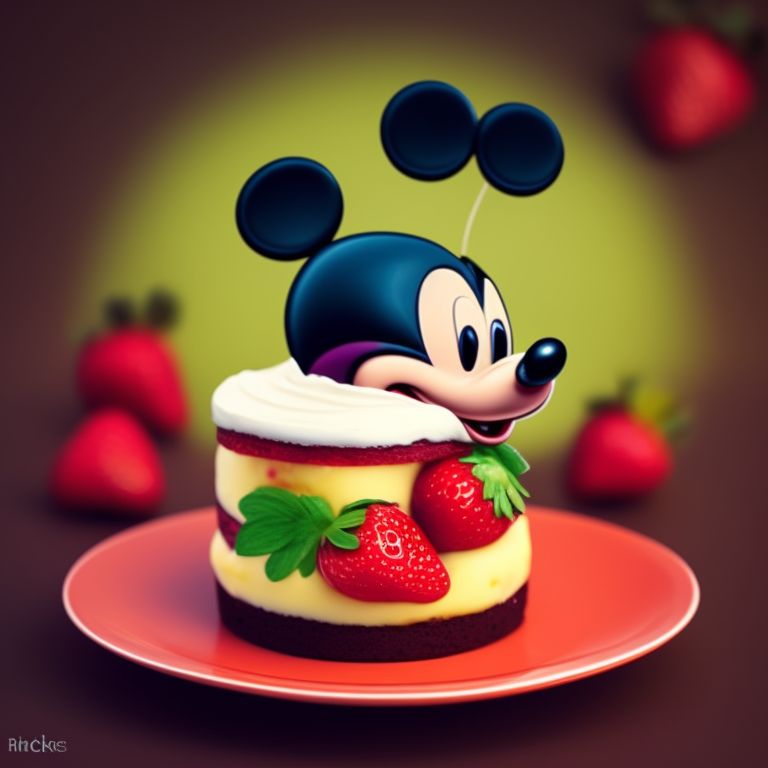 mouse eating cake