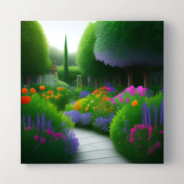 simple flower garden
