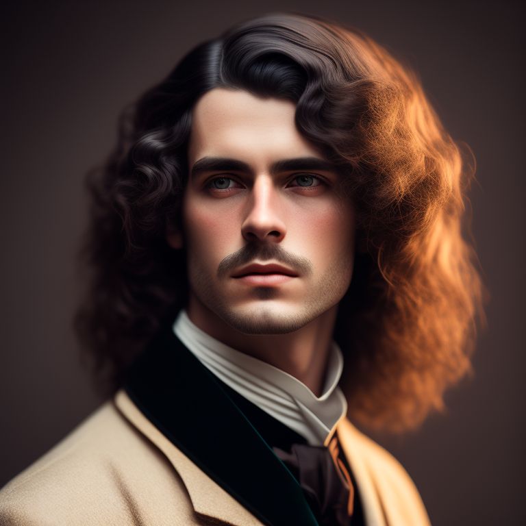 spicy-pigeon960: 1920 aristocratic artist with long hair and shaved face