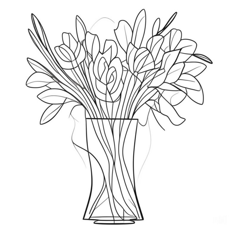 vase drawing pencil