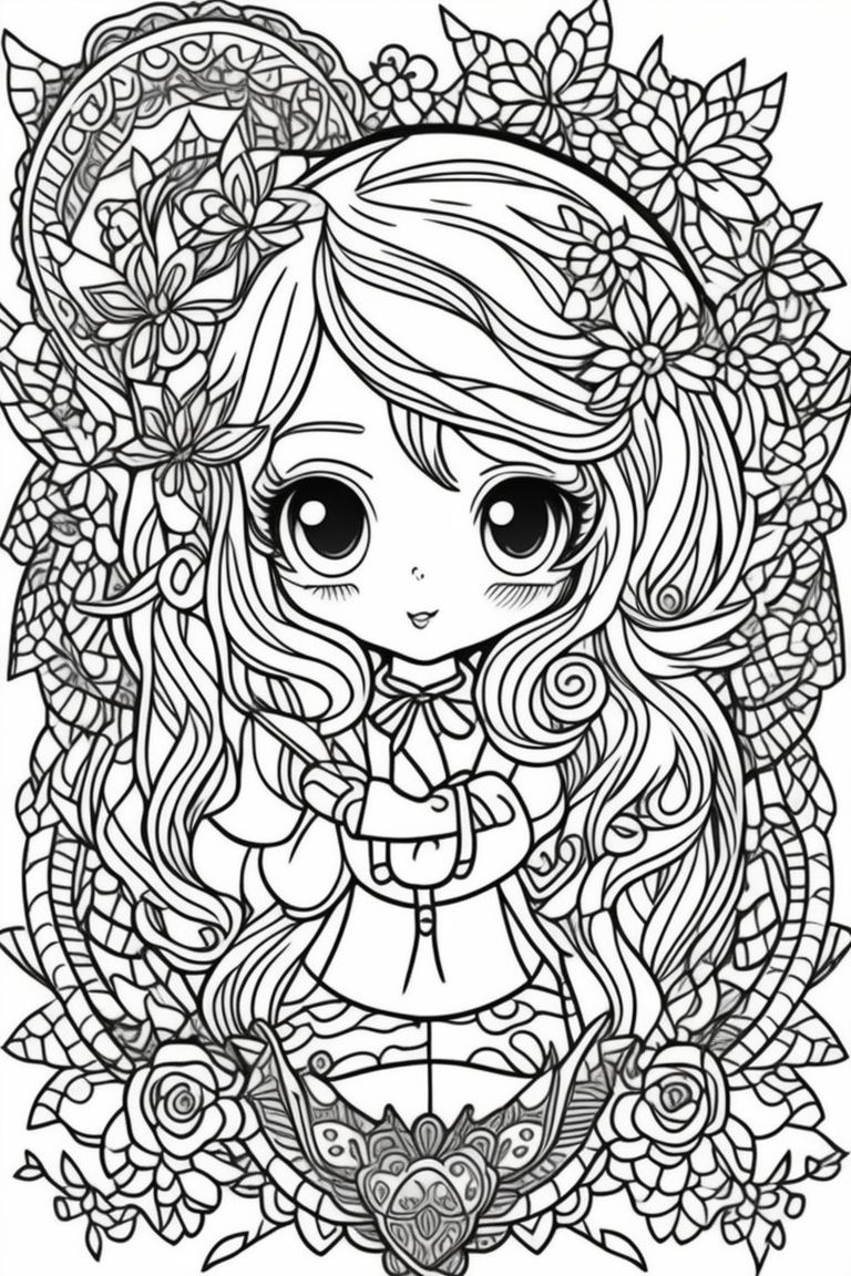 Relax. Cute hand drawn coloring pages for kids and adults