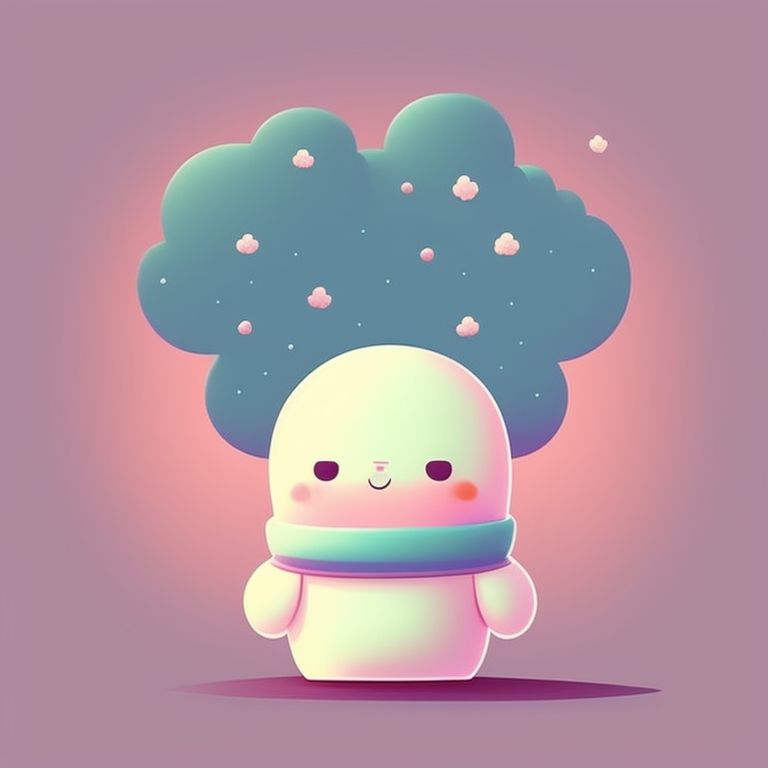 cute aesthetic marshmallow gif