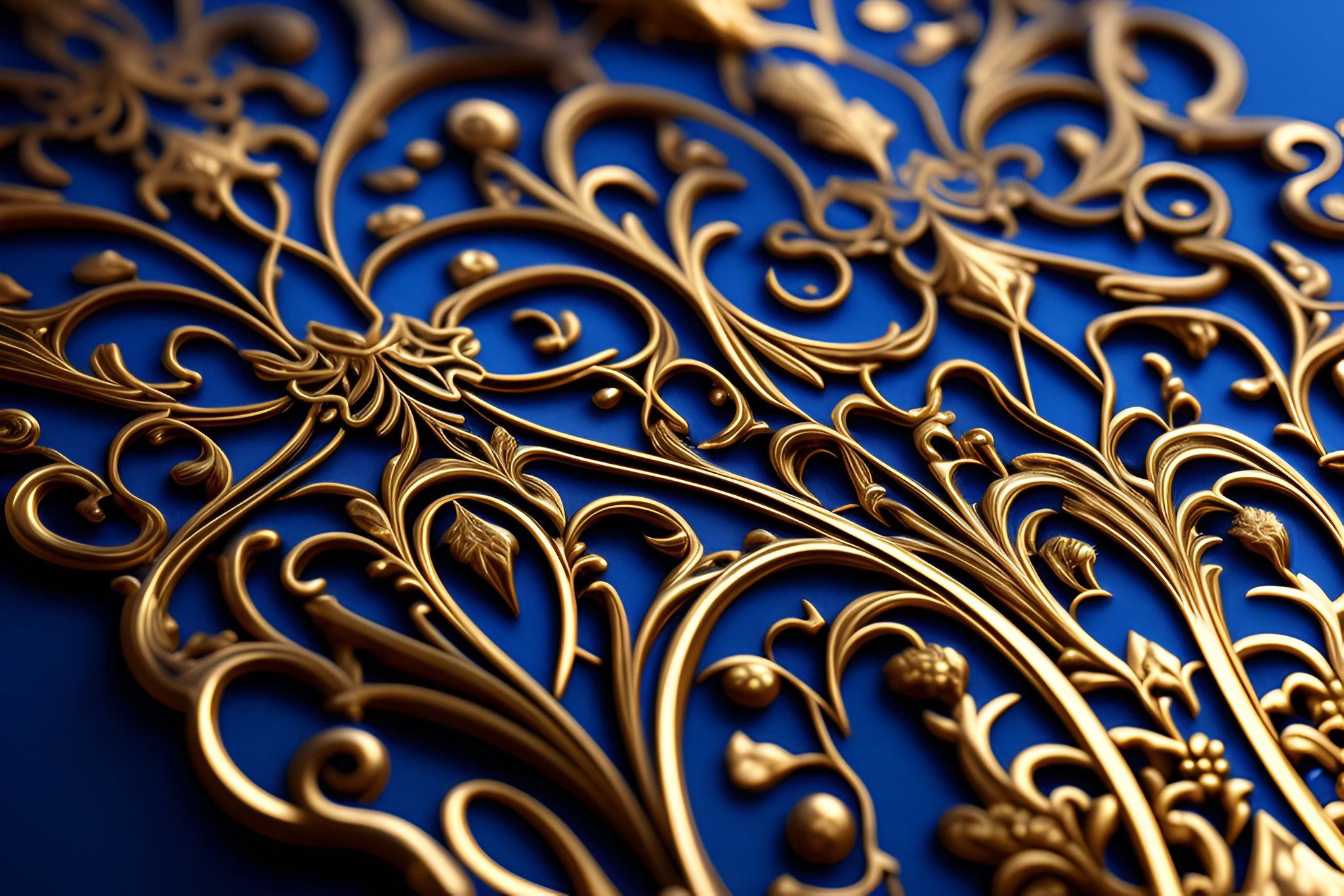 rough-raven920: filigree design wallpaper, gold with black background ...