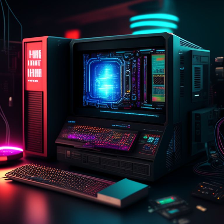 rowdy-viper667: Cyberpunk image digital computer