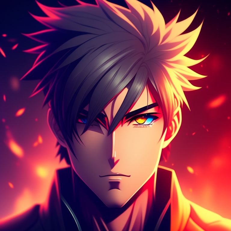 distant-wolf414: Homem de anime cabelos médios preto e olhos vermelhos