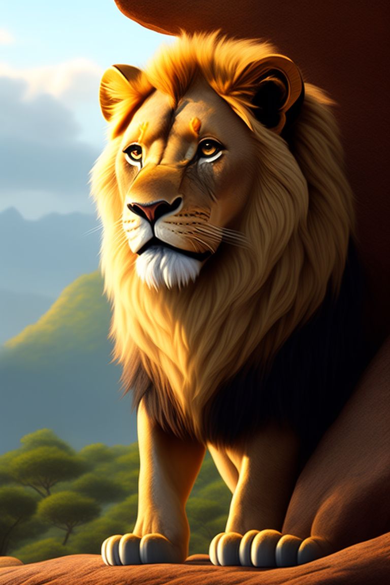 animated lion wallpaper hd