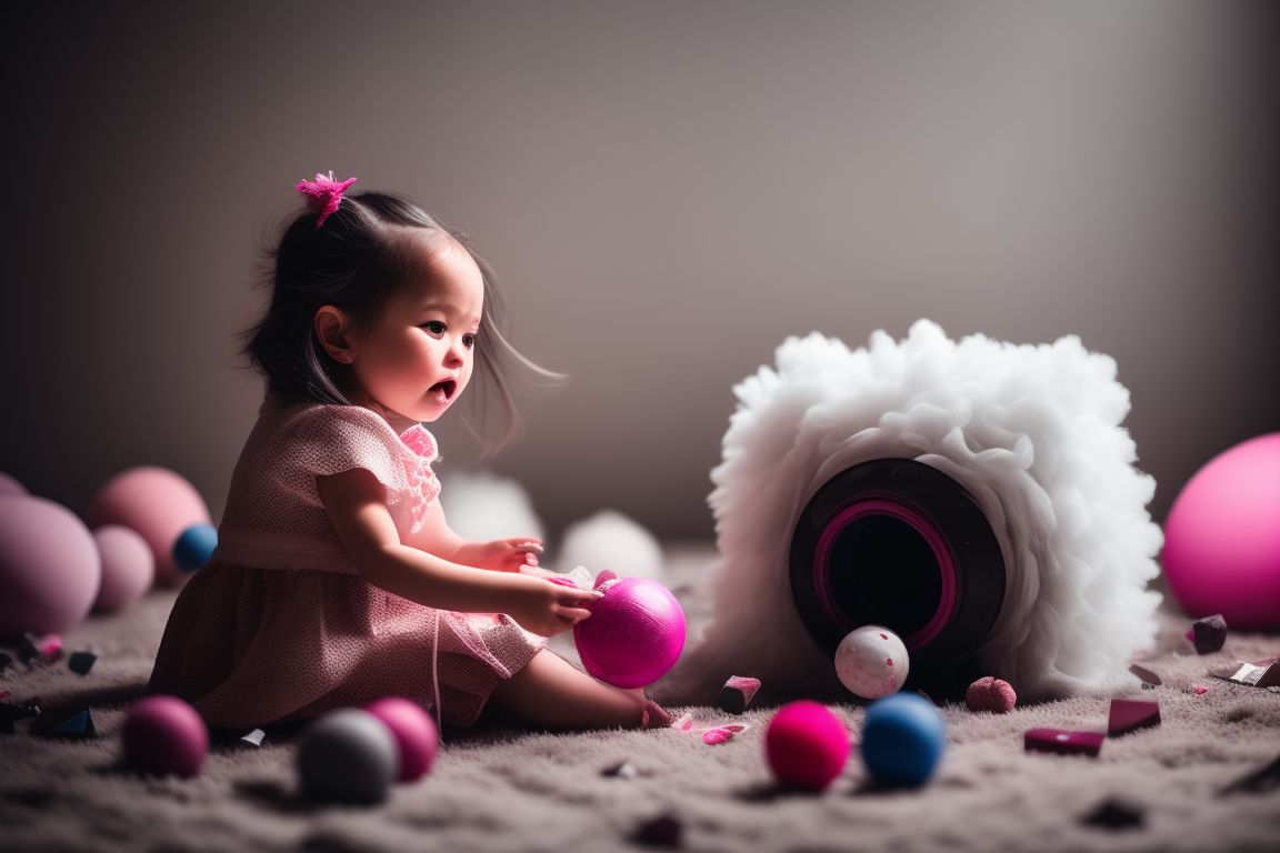 Trish318 a mean little girl throwing her toys, breaking everything