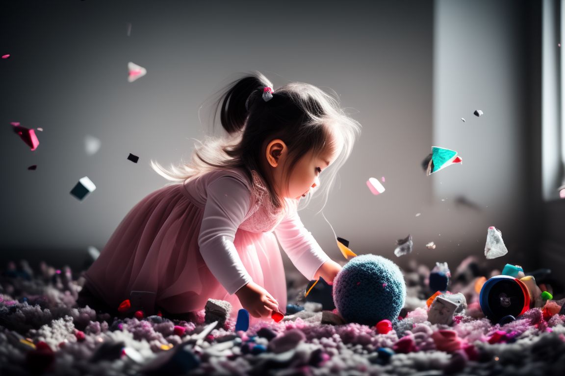 Trish318 a mean little girl throwing her toys, breaking everything