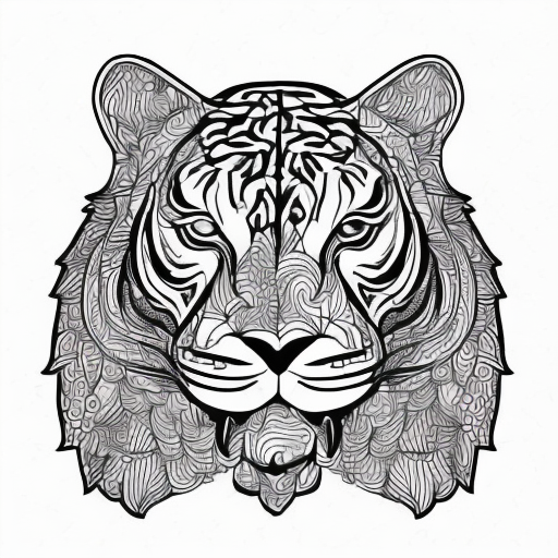 how to draw a tiger body