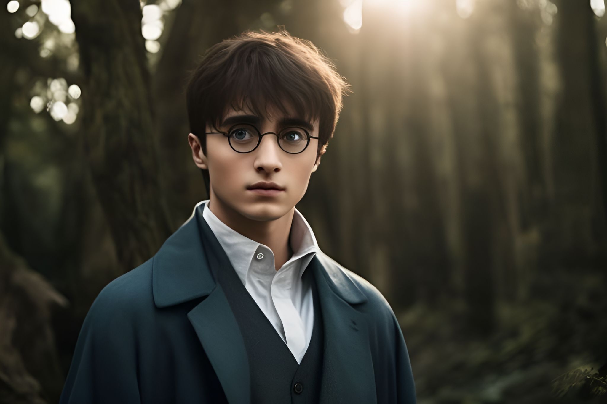 Fedoraxsa realistic movie scene of harry potter