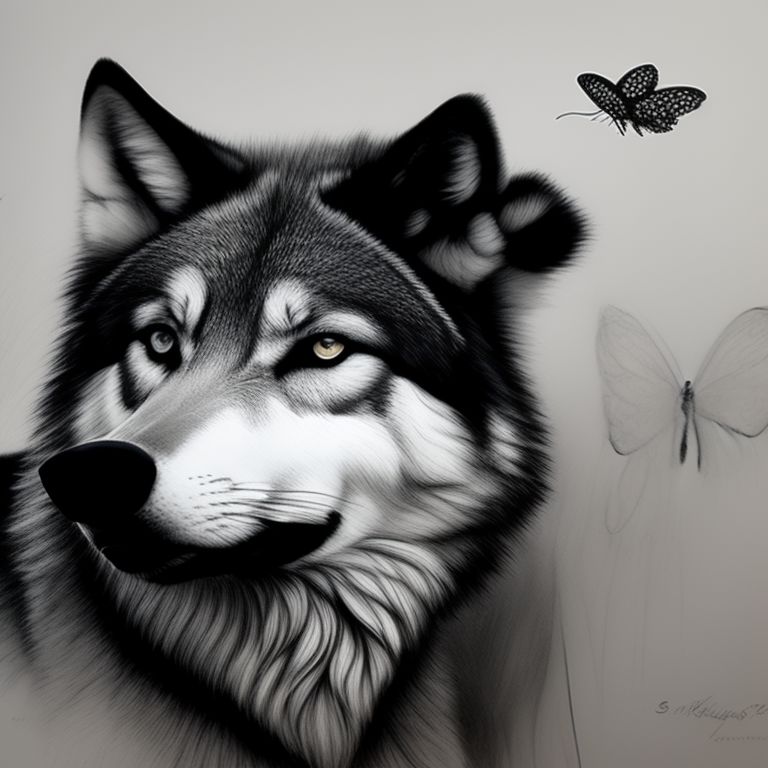 Wolf Nose Drawing