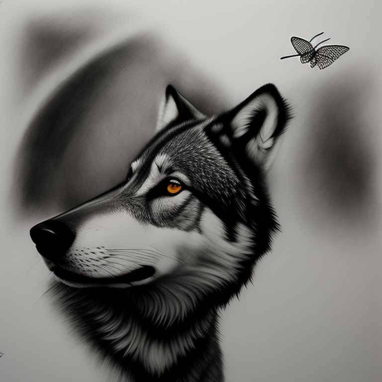 Wolf Nose Drawing