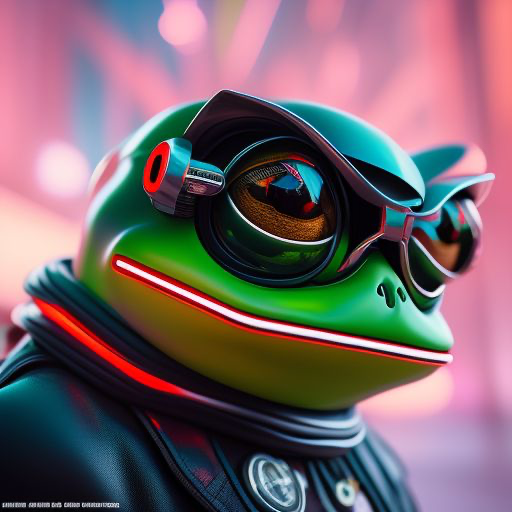 meager-rat191: Pepe the frog in space with laser eyes looking down on earth