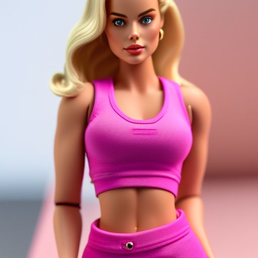 showy-loris719: Margot Robbie 3d print plastic tight barbie doll