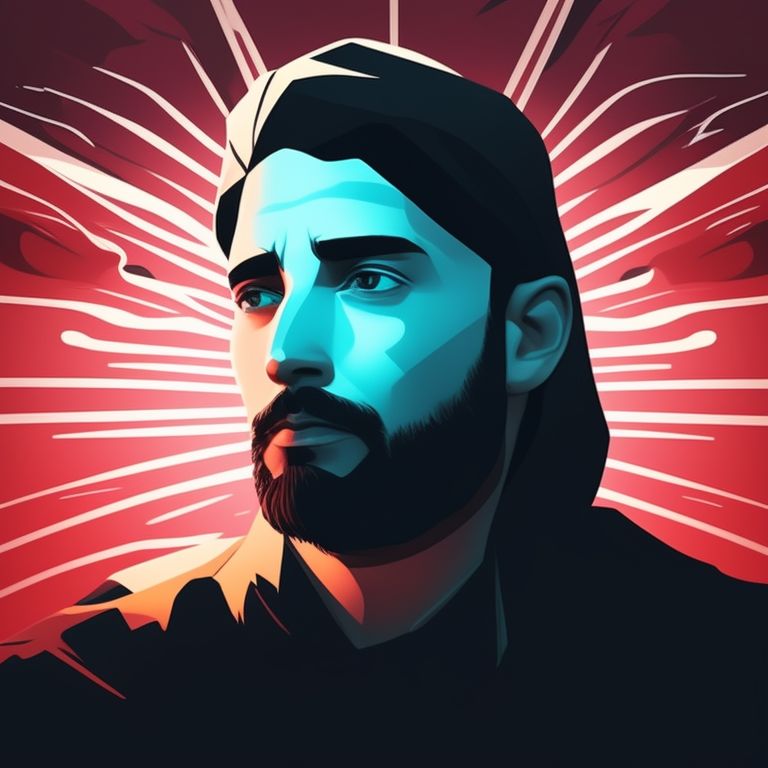 Vector illustration, Minimalistic, Digital illustration, Vector illustration, digital illustration, a prophet of israel, t-shirt design, dramatic lighting, trending on Artstation, award-winning, icon, with white background, no text, T-shirt design, Dramatic Lighting, Trending on Artstation, Award winning, Icon, Highly detailed
