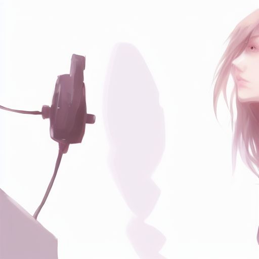 weak-caribou574: a girl [anime-style] using headphones, listenning lo-fi  music, picture for profile.