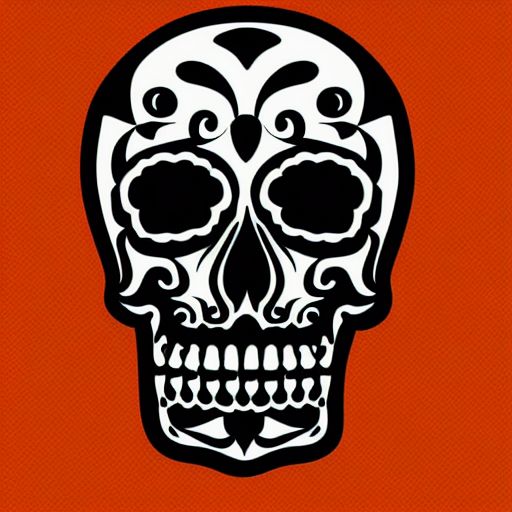 dull-rat797: skull pattern,design for testile,adobe ilustrator, digital ...