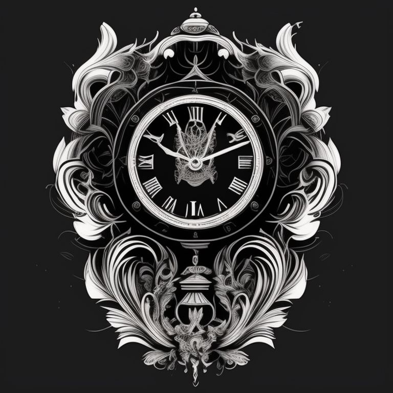 steampunk clock tattoo designs