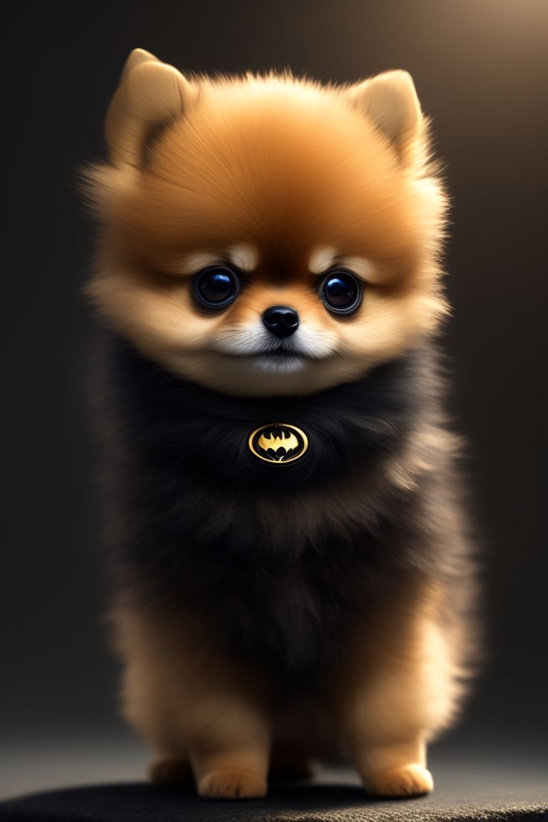 crisp-weasel970: gold Pomeranian puppy dressed up in superhero ...